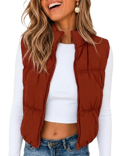 Athlisan Women's Cropped Puffer Vest: $29.98 Athlisan Women's Cropped Puffer Vest: $29.98