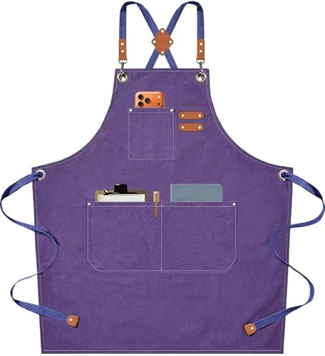 Afun Cotton Canvas Cross Back Chef Apron: $19.54 Afun Cotton Canvas Cross Back Chef Apron: $19.54