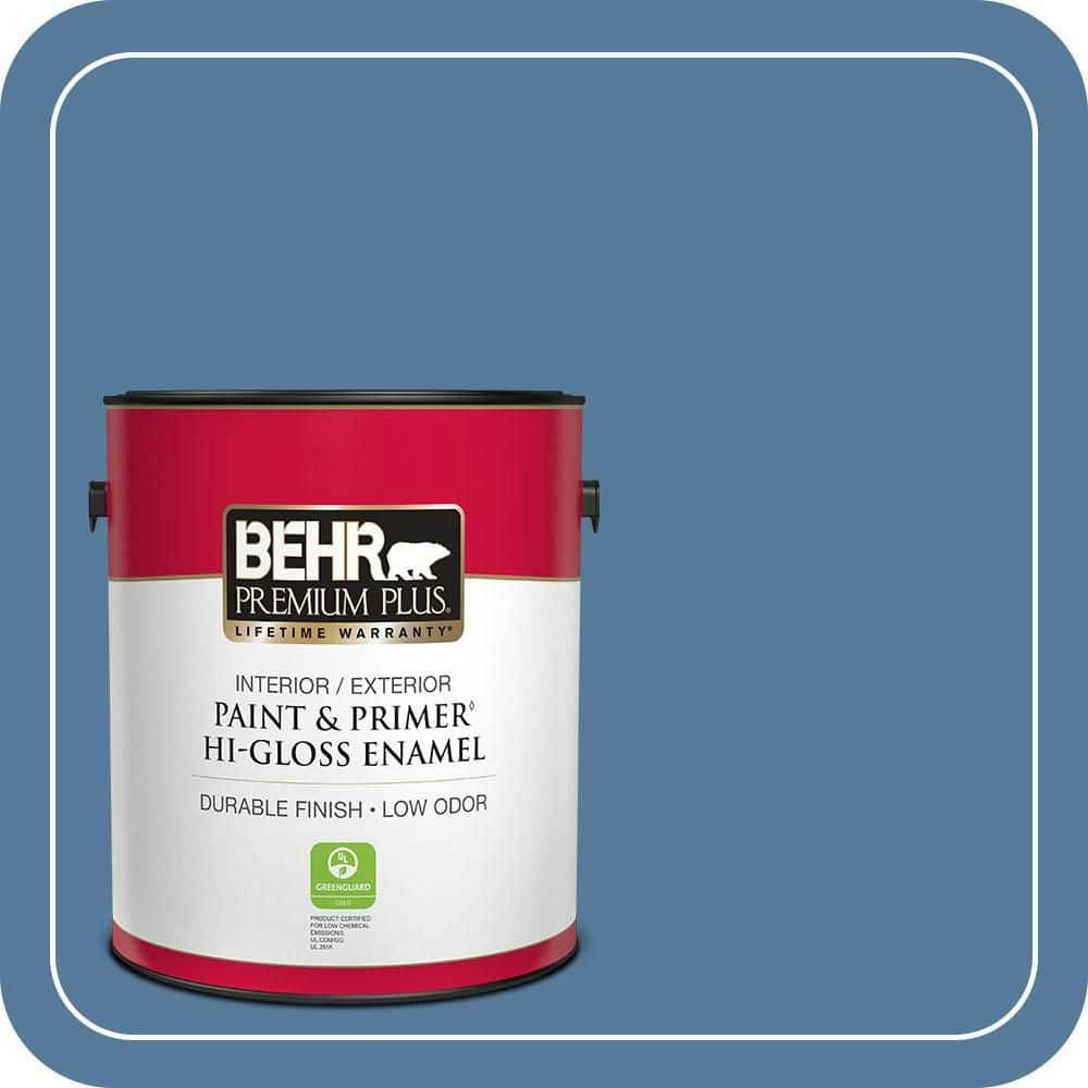 Behr Hi-Gloss Enamel Interior/Exterior Paint & Primer 1-Gallon: $45.98 Behr Hi-Gloss Enamel Interior/Exterior Paint & Primer 1-Gallon: $45.98