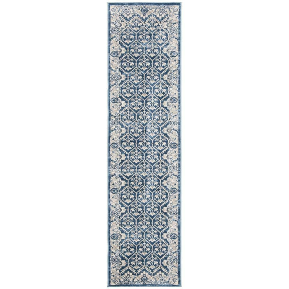 Brentwood 2-foot x 6-foot Floral Geometric Runner Rug: $29 Brentwood 2-foot x 6-foot Floral Geometric Runner Rug: $29