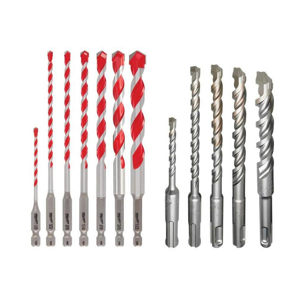 Shockwave SDS-Plus Carbide Hammer Drill Bit Set 12-Piece: $44 Shockwave SDS-Plus Carbide Hammer Drill Bit Set 12-Piece: $44