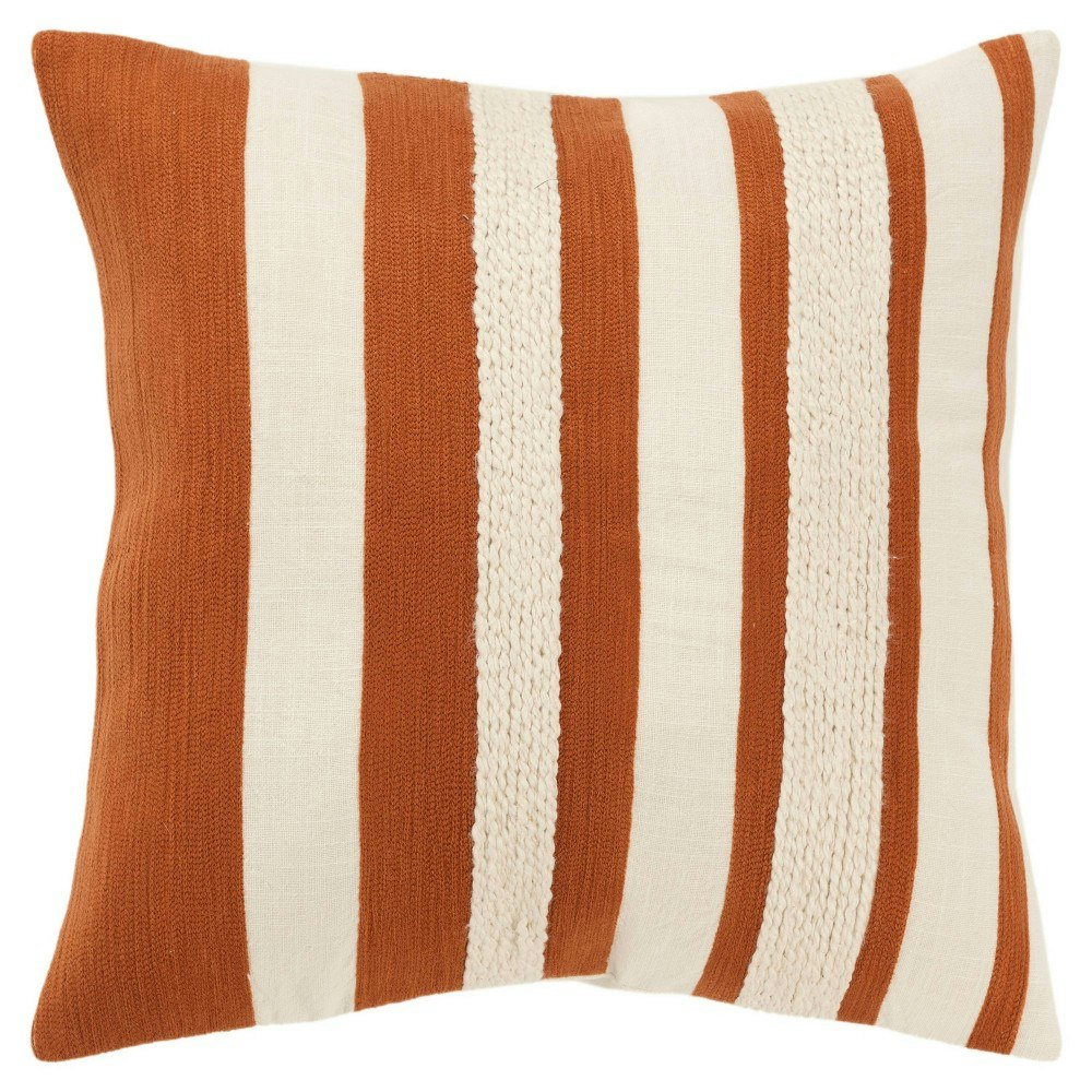 Rizzy Home 20"x20" Striped Cotton Throw Pillow Cover: $54.99 Rizzy Home 20"x20" Striped Cotton Throw Pillow Cover: $54.99