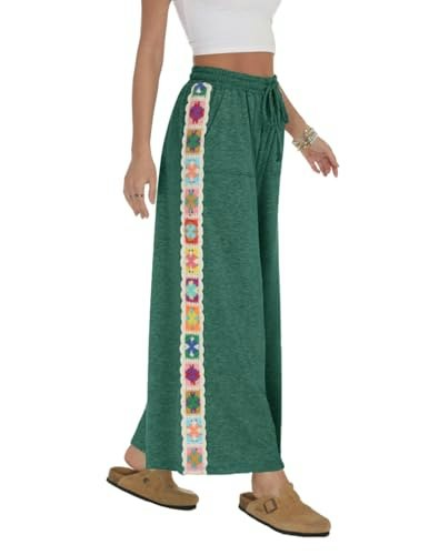 Fenclushy Women's Wide Leg Drawstring Lounge Pants: $29.72 Fenclushy Women's Wide Leg Drawstring Lounge Pants: $29.72