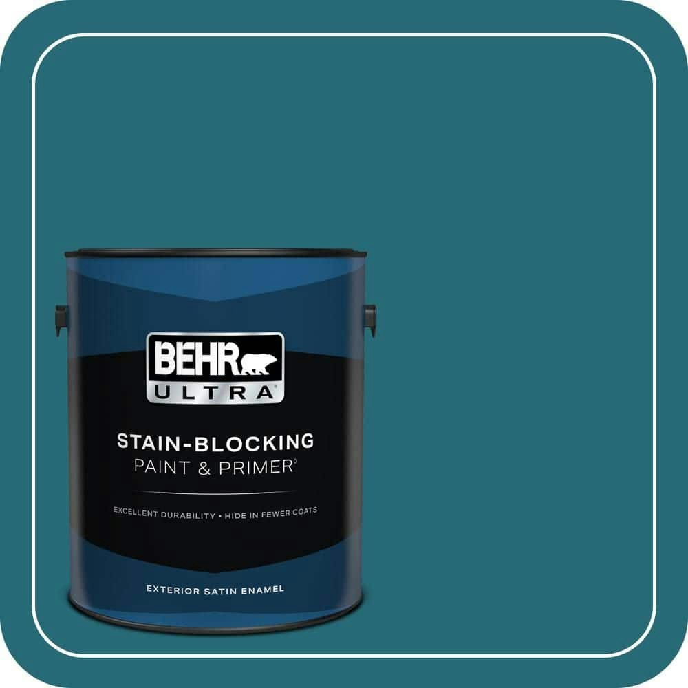 Behr Blue Stream Satin Exterior Paint and Primer 1-Gallon: $59.98 Behr Blue Stream Satin Exterior Paint and Primer 1-Gallon: $59.98