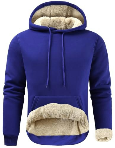 Gesean Men's Sherpa Pullover Hoodie: $28.89