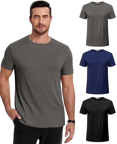 Coofandy Men's Basic Short Sleeve Crew Neck T-Shirt: $26.98