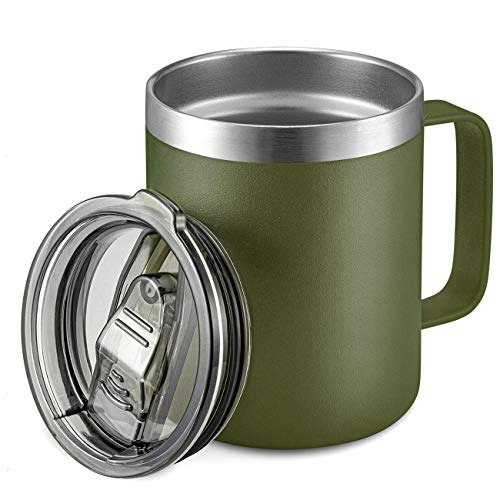 Aloufea 12-oz Insulated Travel Coffee Mug with Handle: $14.44 Aloufea 12-oz Insulated Travel Coffee Mug with Handle: $14.44