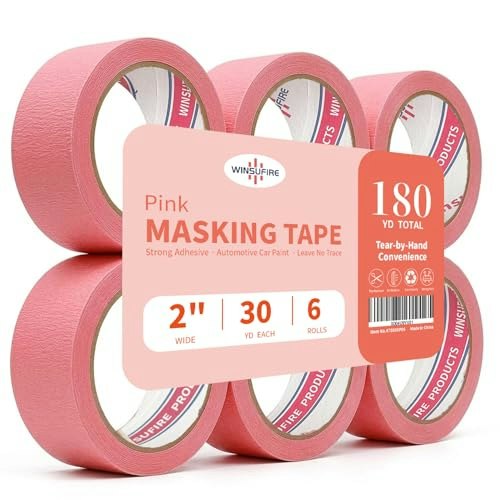 Winsufire Pink Masking Tape 6-Pack: $17.77 Winsufire Pink Masking Tape 6-Pack: $17.77