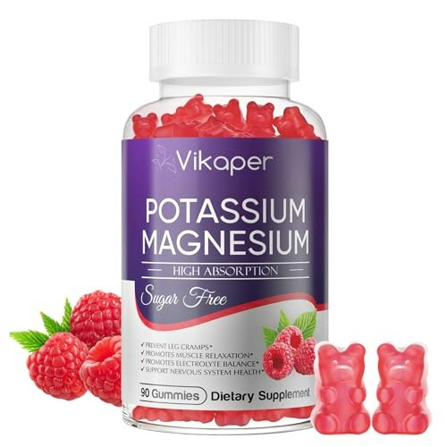 Potassium Magnesium 1,200mg Supplement Gummies 90-Count: $16.99 Potassium Magnesium 1,200mg Supplement Gummies 90-Count: $16.99