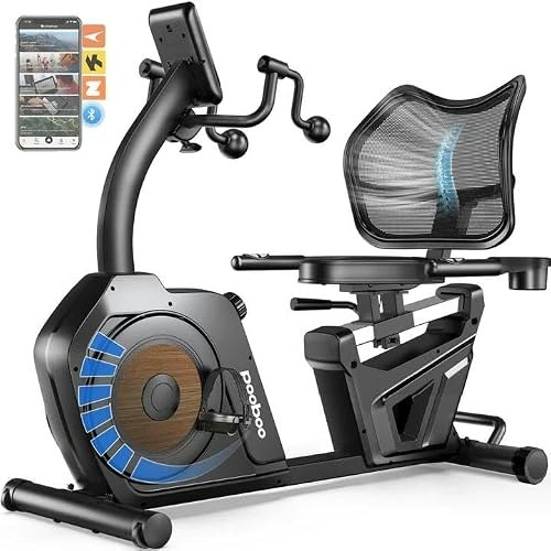 Pooboo Recumbent Stationary Exercise Bike with Arm Exerciser: $299.99 Pooboo Recumbent Stationary Exercise Bike with Arm Exerciser: $299.99