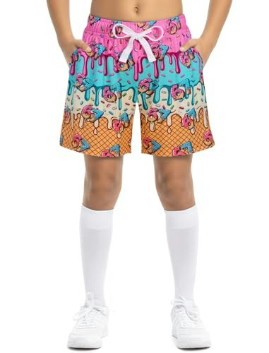 Cozople Boys' Ice Cream Drip Mesh Shorts: $14.98 Cozople Boys' Ice Cream Drip Mesh Shorts: $14.98