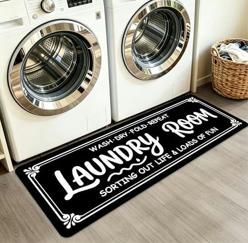 Dovfa Non-Slip Laundry Room Rug Runner: $14.99 Dovfa Non-Slip Laundry Room Rug Runner: $14.99