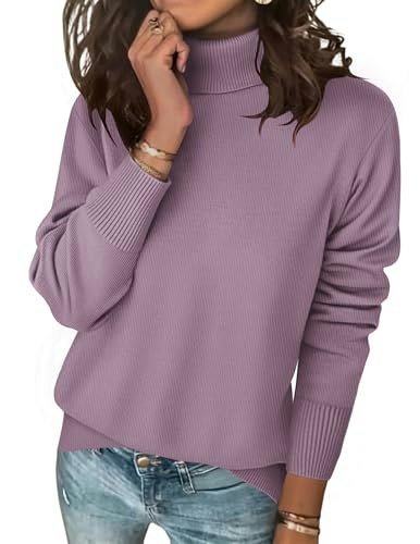 Zeagoo Women's Turtleneck Knit Pullover Sweater: $28.74 Zeagoo Women's Turtleneck Knit Pullover Sweater: $28.74