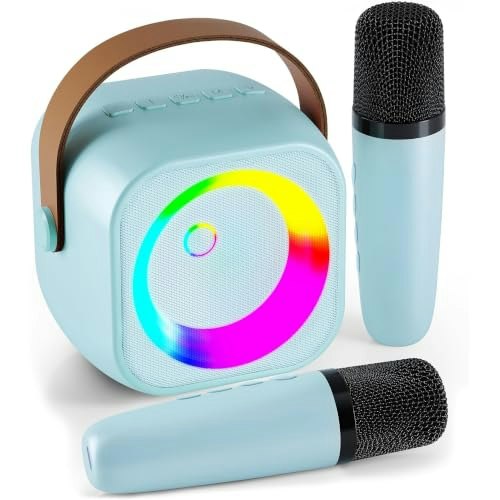 Portable Karaoke Speaker with 2 Wireless Microphones: $20.88 Portable Karaoke Speaker with 2 Wireless Microphones: $20.88