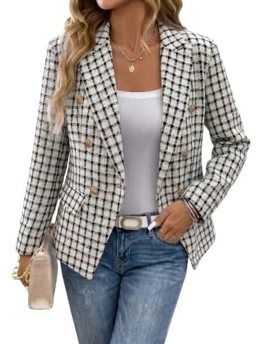 Mina Tweed Jacket: $45.97