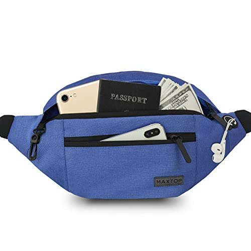 Large Blue Crossbody Fanny Pack: $12.72