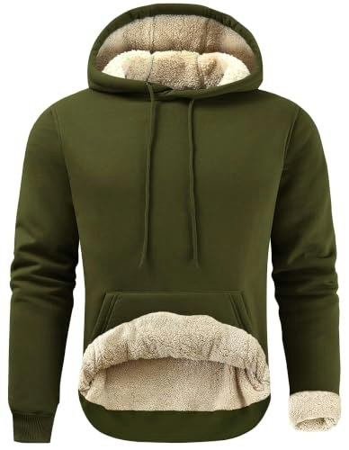 Gesean Men's Cotton Fleece Pullover Hoodie: $28.89