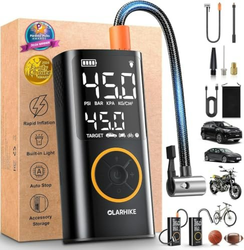 OlarHike Portable Cordless Tire Inflator: $22.98 OlarHike Portable Cordless Tire Inflator: $22.98