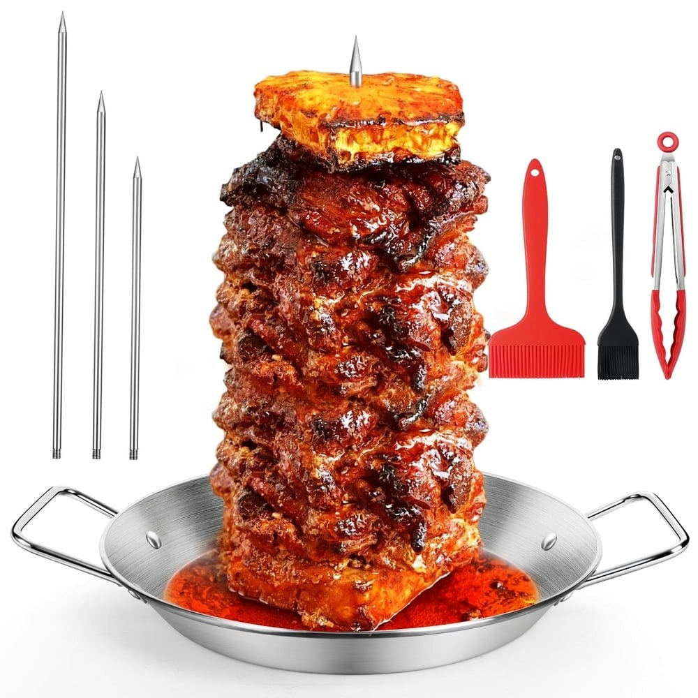 Stainless Steel Vertical Al Pastor Skewer for Grill: $17.09