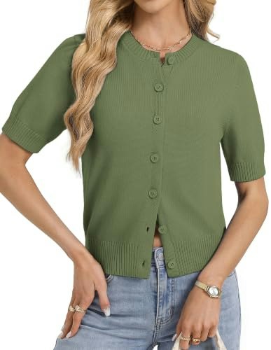 Grace Karin Women's Short Sleeve Cardigan: $27.19