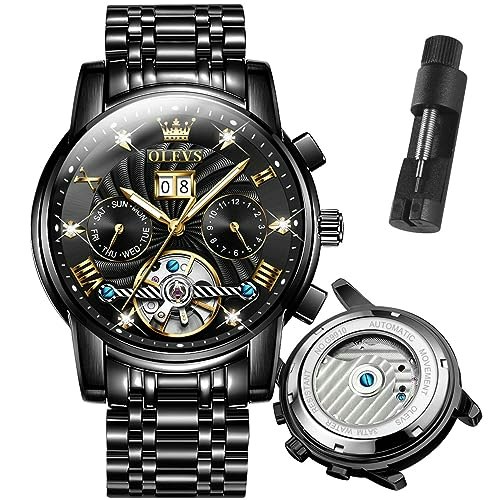 Olevs Men's Stainless Steel Dress Watch: $117.60