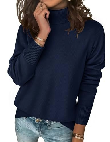 Zeagoo Women's Turtleneck Knit Pullover Sweater: $28.73 Zeagoo Women's Turtleneck Knit Pullover Sweater: $28.73