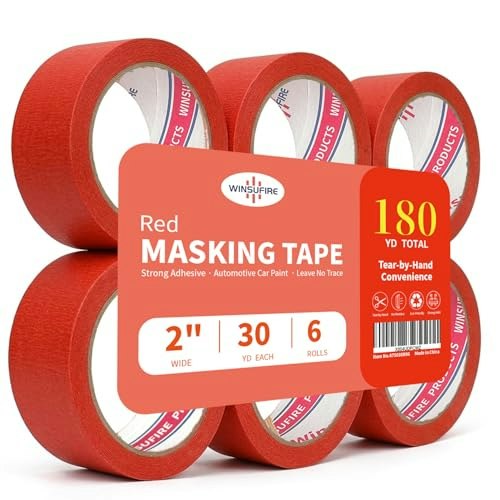 Winsufire Red Masking Tape 6-Pack: $18.53 Winsufire Red Masking Tape 6-Pack: $18.53