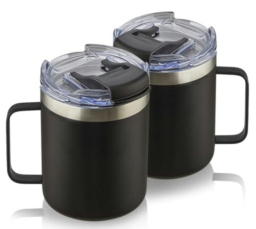 Aloufea 12oz Insulated Travel Coffee Mug 2-Pack: $21.67 Aloufea 12oz Insulated Travel Coffee Mug 2-Pack: $21.67