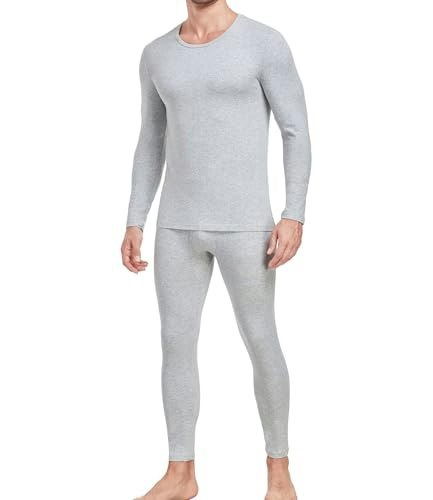 Wirarpa Men's Cotton Thermal Underwear Set: $23.39