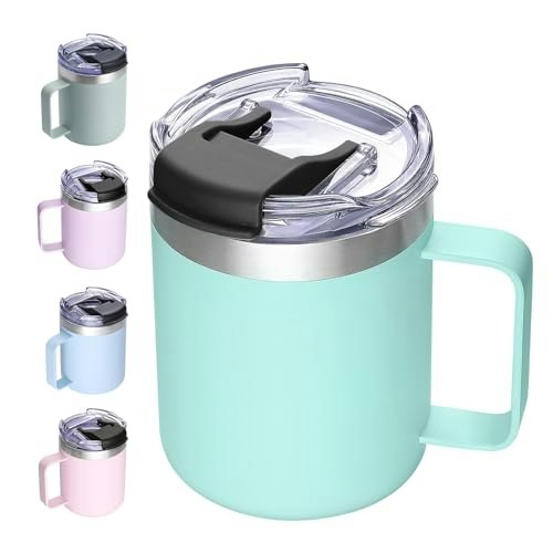 Aloufea 12oz Insulated Travel Coffee Mug: $14.44