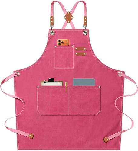 Afun Cotton Canvas Cross Back Chef Apron: $16.99 Afun Cotton Canvas Cross Back Chef Apron: $16.99