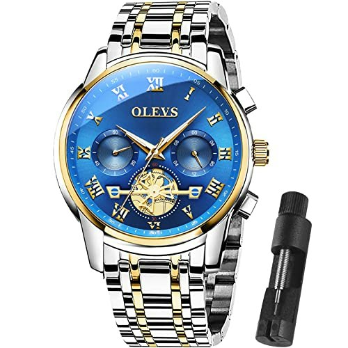 Olevs Men's Chronograph Stainless Steel Quartz Watch: $34.22