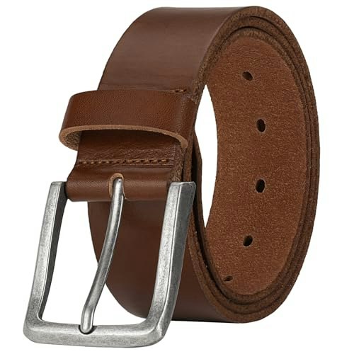 Wolksprong Full Grain Leather Men's Work Belt: $25.48 Wolksprong Full Grain Leather Men's Work Belt: $25.48
