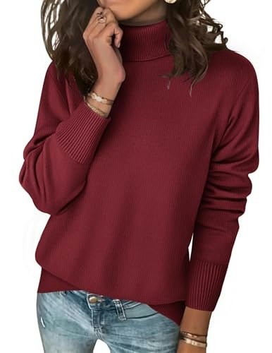 Zeagoo Women's Turtleneck Knit Pullover Sweater: $28.73 Zeagoo Women's Turtleneck Knit Pullover Sweater: $28.73