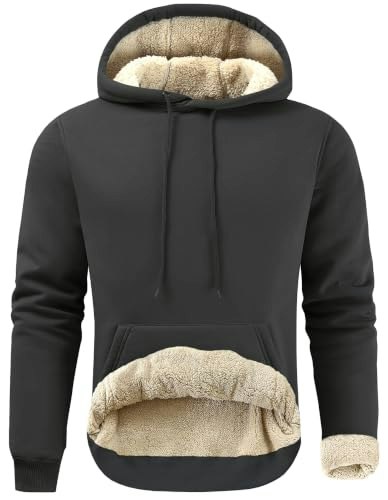 Gesean Men's Cotton Fleece Pullover Hoodie: $28.89