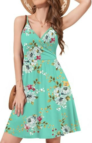 Weaczzy Women's Floral A-Line Mini Sundress: $14.98 Weaczzy Women's Floral A-Line Mini Sundress: $14.98