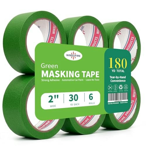 Winsufire Green Masking Tape 2-Inch x 30-Yard 6-Pack: $18.53 Winsufire Green Masking Tape 2-Inch x 30-Yard 6-Pack: $18.53