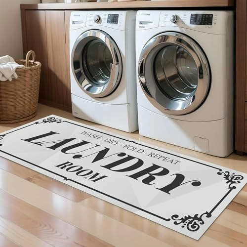 Dovfa Non-Slip Laundry Room Rug Runner: $11.89