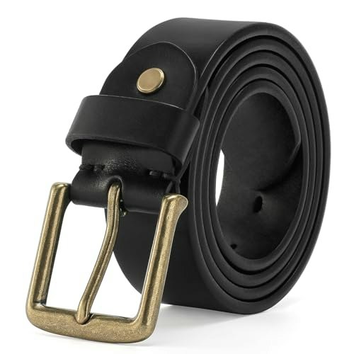Wolksprong Thicken Full Grain Leather Men's Work Belt: $31.98 Wolksprong Thicken Full Grain Leather Men's Work Belt: $31.98