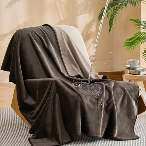 Bedsure 50" x 60" Waterproof Flannel Fleece Blanket: $22.93
