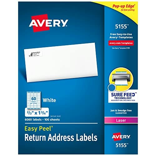 Avery Return Address Labels 6,000-Count 5-Pack: $170.75 Avery Return Address Labels 6,000-Count 5-Pack: $170.75