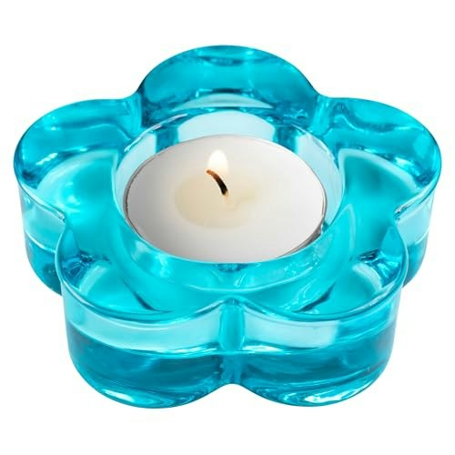 Karma Glass Flower Tealight Holder: $6.76