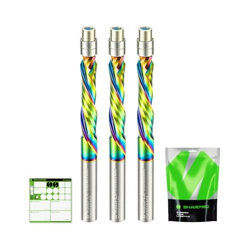 Sharpro 1/4-inch Shank Flush Trim Spiral Router Bit 3-Pack: $62.89