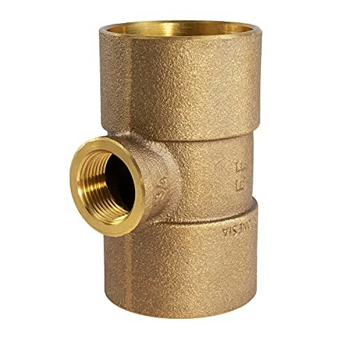 Everflow Supplies 2" x 2" x 1" No-Lead Cast Brass Tee Fitting: $30.88 Everflow Supplies 2" x 2" x 1" No-Lead Cast Brass Tee Fitting: $30.88