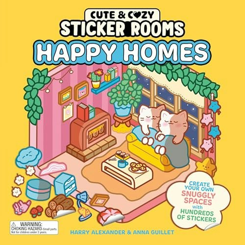 Cute & Cozy Sticker Rooms: Happy Homes Sticker Book: $13.14 Cute & Cozy Sticker Rooms: Happy Homes Sticker Book: $13.14
