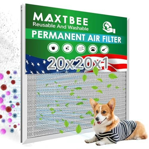 Maxtbee 20x20x1 Reusable Washable Electrostatic Air Filter: $32.40 Maxtbee 20x20x1 Reusable Washable Electrostatic Air Filter: $32.40