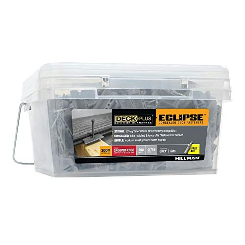 Deck Plus Eclipse Hidden Deck Fastener and Screw 360-Pack: $102.49 Deck Plus Eclipse Hidden Deck Fastener and Screw 360-Pack: $102.49