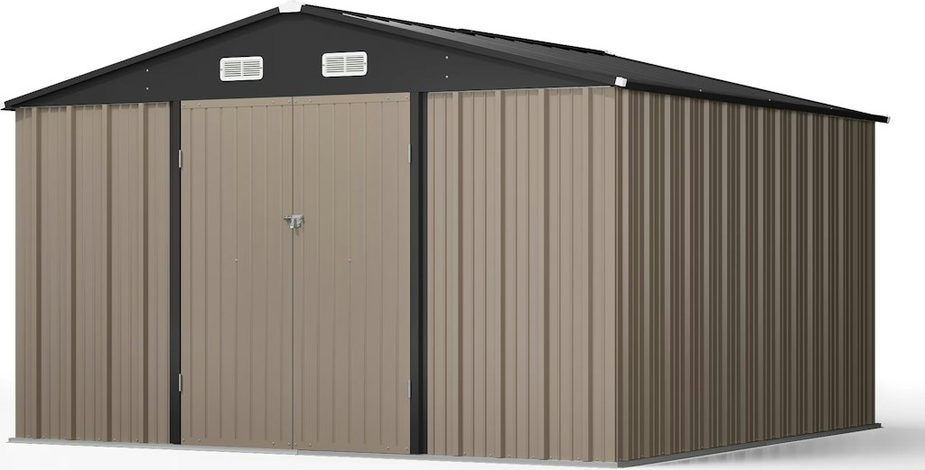 Patiowell 10x10-Foot Outdoor Metal Shed: $308