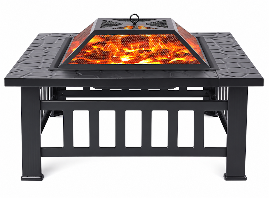 32" Wood Burning Fire Pit Table: $68.99 32" Wood Burning Fire Pit Table: $68.99