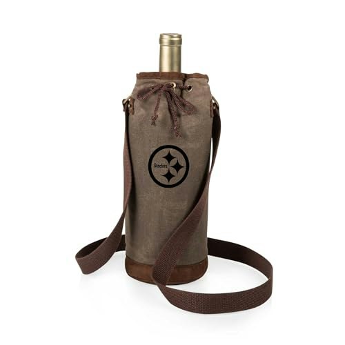 Picnic Time NFL Pittsburgh Steelers Waxed Canvas Wine Tote: $28.08 Picnic Time NFL Pittsburgh Steelers Waxed Canvas Wine Tote: $28.08